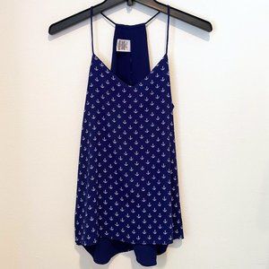 Express reversible navy nautical camisole